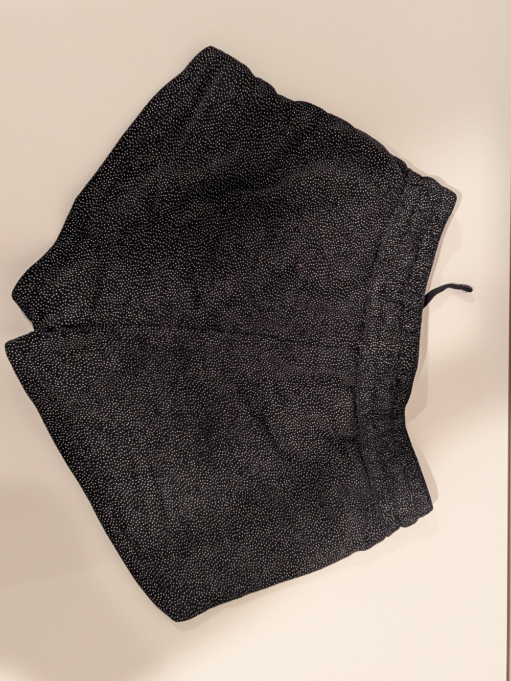 H&M Black Micro-Dot Jogger Shorts